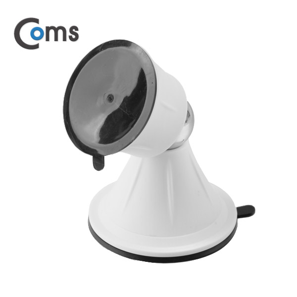 Coms 스마트폰 스탠드(양면 흡착) White 자석 360도 회전