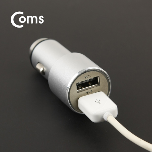 Coms USB 전원(DC 시가잭), USB 2P/Metal, 2.1A/1A / 시거잭