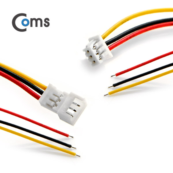 Coms 점퍼 / 점퍼선 케이블(3P) 연장 25cm, Red/Black/Yellow