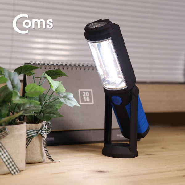 Coms  램프 (휴대용 랜턴/LED) AA*3, 캠핑고리, 스탠드 자석