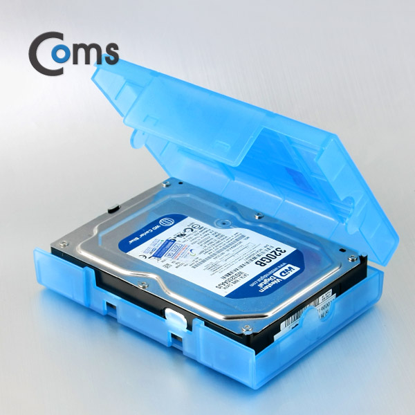 Coms HDD 케이스 (3.5*1 or 2.5*4), 블루