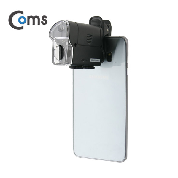 Coms 스마트폰 현미경(만능 Clip), 위폐감별 60 - 100X, 7751W