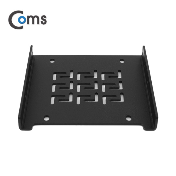 Coms 하드 가이드 철재(2.5 to 3.5) 검정 하단 고정, 나사포함 / HDD / SSD