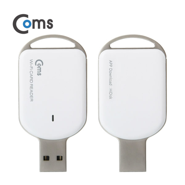 Coms Wi-Fi 무선 카드리더기/스토리지 (무선 WiFi) Micro SD 전용 / USB2.0