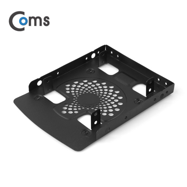 Coms 하드 가이드 철재(2.5 to 3.5) 검정, 2.5 HDD/SSDx2 장착용, 나사포함