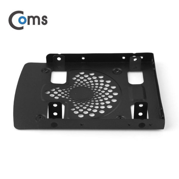 Coms 하드 가이드 철재(2.5 to 3.5) 검정, 2.5 HDD/SSDx2 장착용, 나사포함