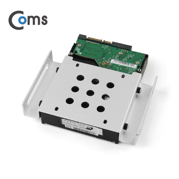 Coms 하드 가이드 철재(2.5/3.5  to  5.25) 실버, 2.5/3.5 HDD/SSD 장착용, 나사포함