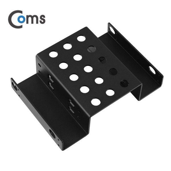 Coms 하드 가이드 철재(2.5  to  5.25) 검정, 2.5 HDD/SSDx2 장착용, 나사포함