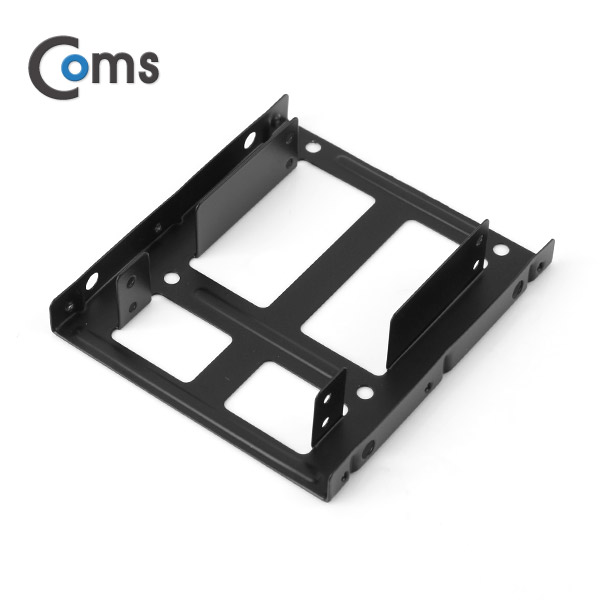 Coms 하드 가이드 철재(2.5 to 3.5) 검정, 2.5 HDD/SSDx2 장착용, 나사포함