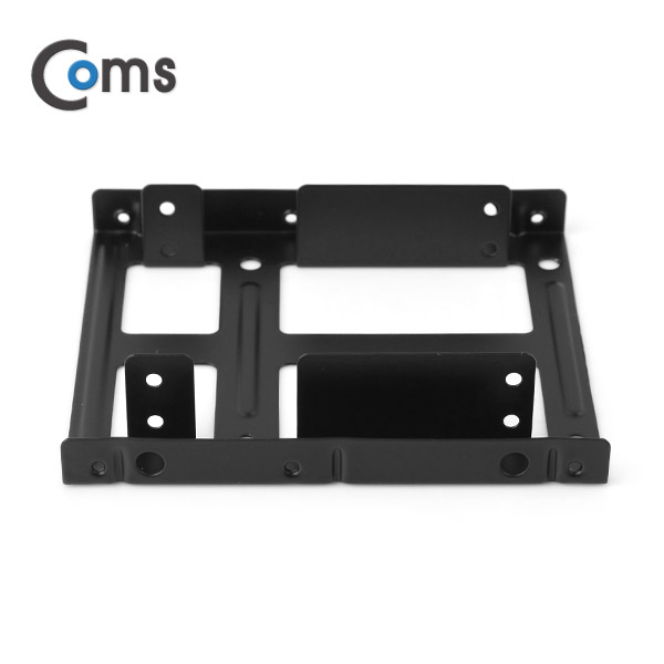 Coms 하드 가이드 철재(2.5 to 3.5) 검정, 2.5 HDD/SSDx2 장착용, 나사포함