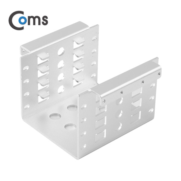 Coms 하드 가이드 철재(2.5 to 3.5) 실버 2.5 HDD/SSDx4 장착용, 나사포함, ewkgud