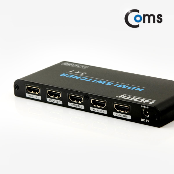 Coms HDMI 선택기 (5:1) 2.0 지원 4K2K (60Hz), 리모콘