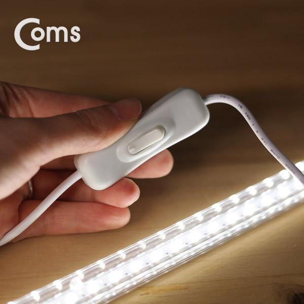 Coms USB LED 슬림형 램프 (on/off 버튼)