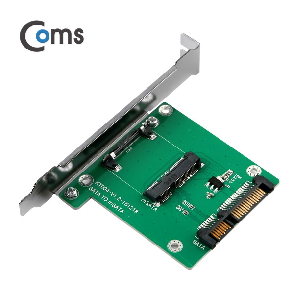 Coms SATA 컨버터(mSATA to SATA) 26mm/ PC 브라켓 타입