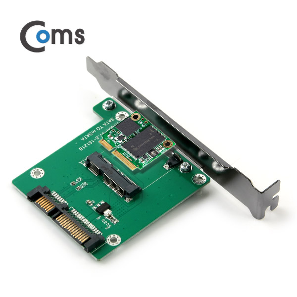 Coms SATA 컨버터(mSATA to SATA) 26mm/ PC 브라켓 타입