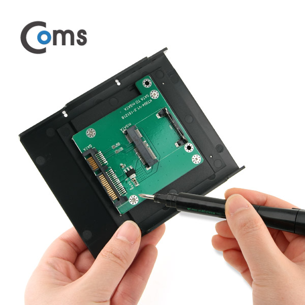 Coms SATA 컨버터(mSATA to SATA) 26mm / 3.5 가이드 포함