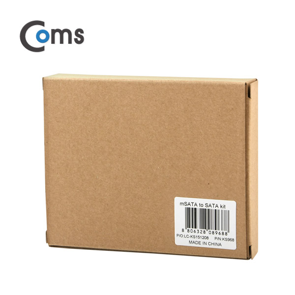 Coms SATA 컨버터(mSATA to SATA) 26mm / 3.5 가이드 포함
