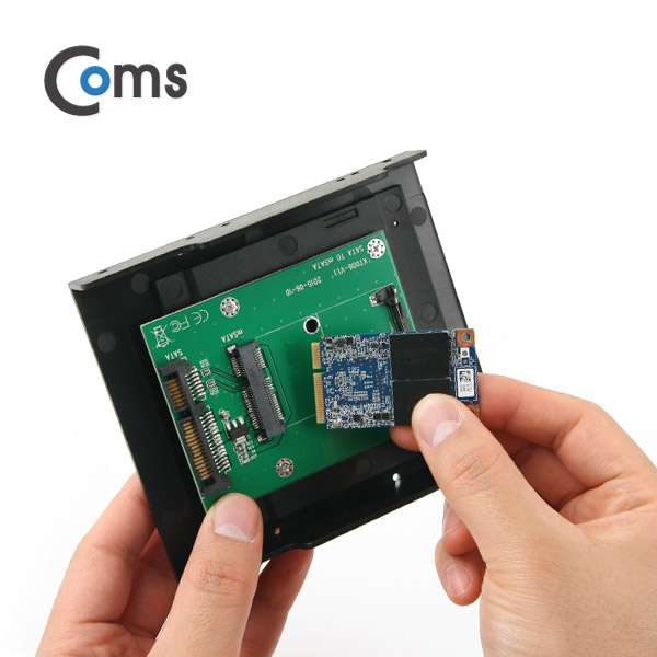 Coms SATA 컨버터(mSATA to SATA), 50mm/ 3.5 가이드 포함