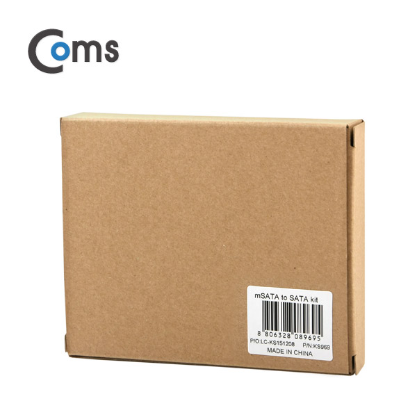 Coms SATA 컨버터(mSATA to SATA), 50mm/ 3.5 가이드 포함