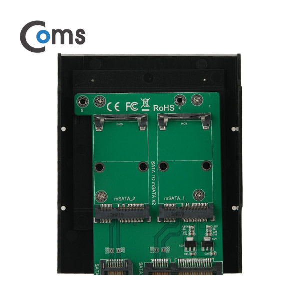 Coms SATA 컨버터(mSATA to SATA) 26mm, 50mm / 2포트 3.5 가이드 포함