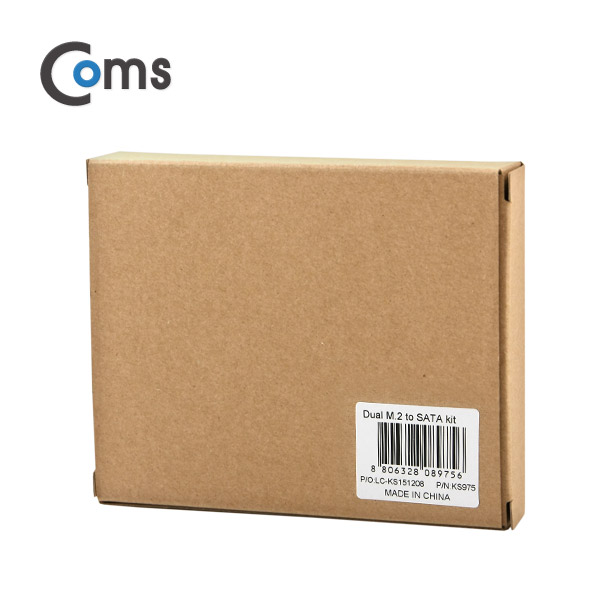 Coms SATA 컨버터(M.2 to SATA) / 2포트 3.5 가이드 포함