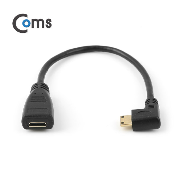 Coms HDMI 젠더(Mini HDMI M/F) 우향꺾임(꺽임)/20cm