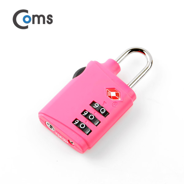 Coms 도난방지 자물쇠(TSA), 3-dial / Pink