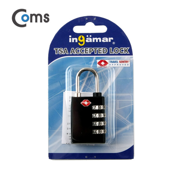 Coms 도난방지 자물쇠(TSA), 4-dial