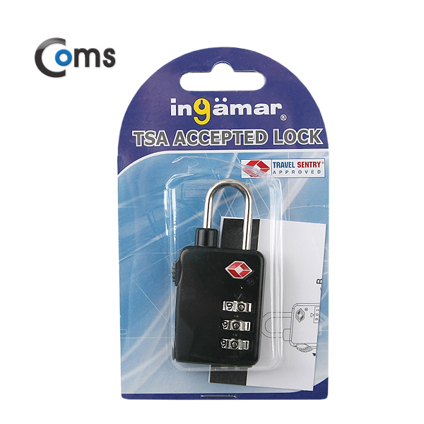 Coms 도난방지 자물쇠(TSA), 3-dial
