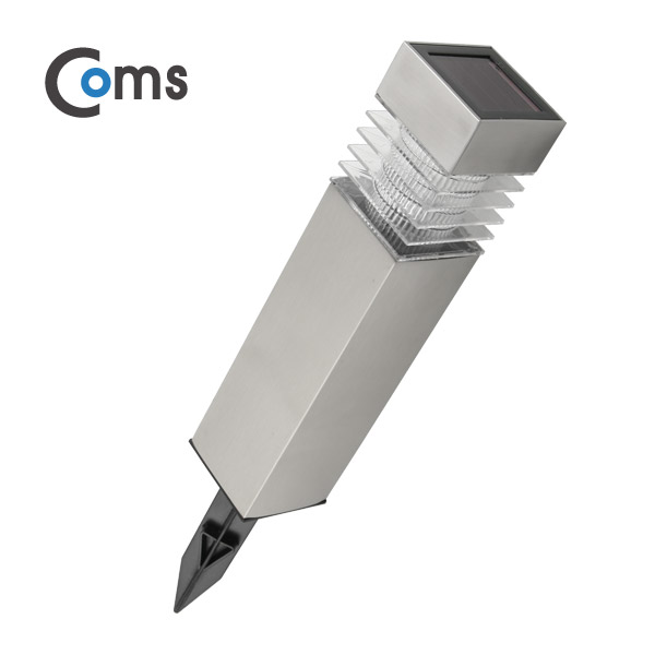 Coms 태양광 정원등/가든램프 (LED/White), Silver(스테인레스 재질) / LED 램프