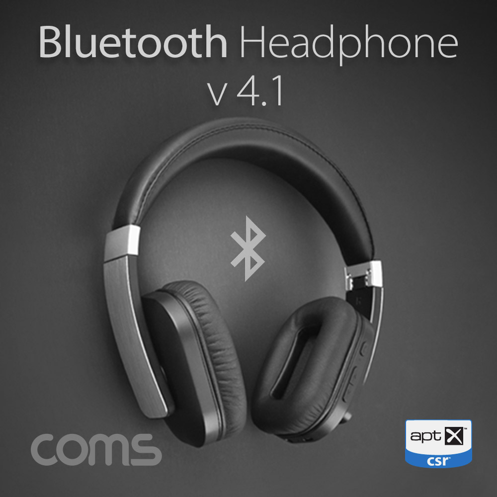 Coms 명품 블루투스 헤드셋 / CSR APT-X 지원, AUX 지원 / F5 / 헤드폰/ evn1