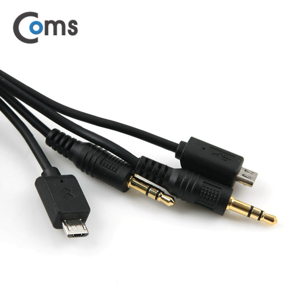 Coms USB 전원 + Stereo Y 케이블 / 스테레오 케이블 / 3M