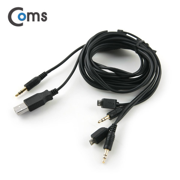 Coms USB 전원 + Stereo Y 케이블 / 스테레오 케이블 / 2M