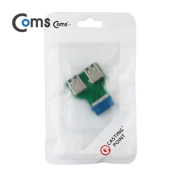 Coms USB 포트 3.0 (20P to 2port USB) 좌우젠더형
