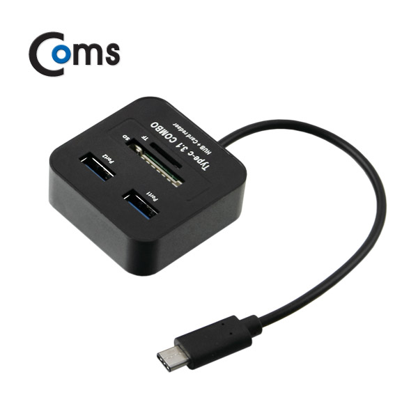 Coms USB 3.1 카드리더기(Type C), USB 2.0 2Port /SD / Micro SD