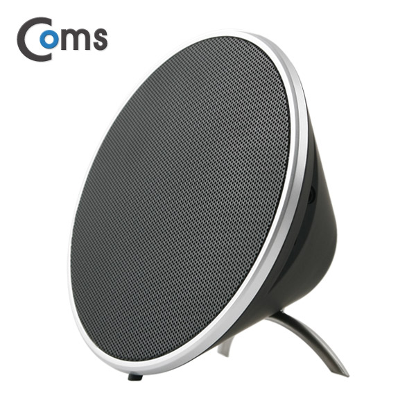 Coms 명품 2채널 블루투스 스테레오 스피커 / Black (포터블/AUX/블루투스 v4.1)