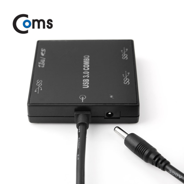 Coms USB 3.1 카드리더기(Type C), USB 3Port /SD / Micro SD / USB 3.0 젠더