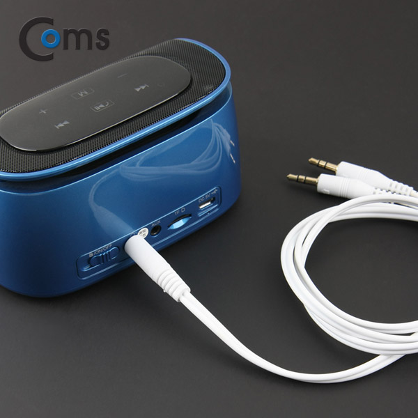 Coms 스테레오 케이블 Y형 1.5M White/Stereo