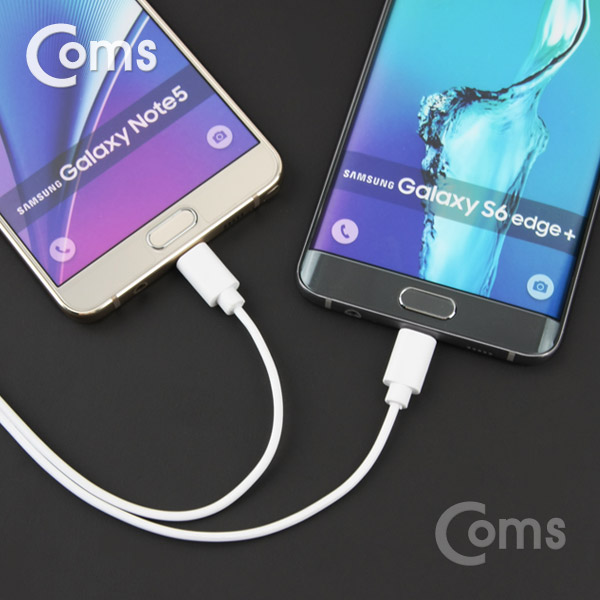 Coms USB/Micro USB(B) 케이블 Y형 1.5M White