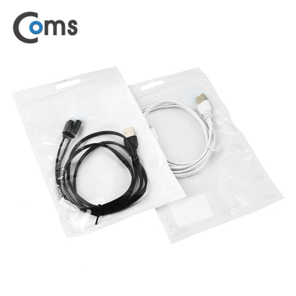 Coms USB/Micro USB(B) 케이블 Y형 1.5M Black