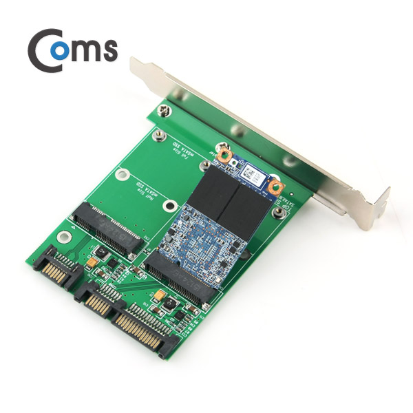 Coms SATA 변환 카드(mSATA*2+SATA*2) PC 브라켓