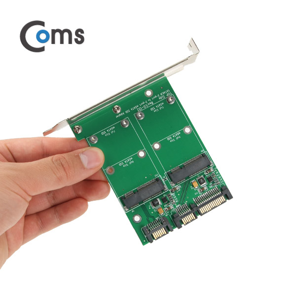 Coms SATA 변환 카드(mSATA*2+SATA*2) PC 브라켓