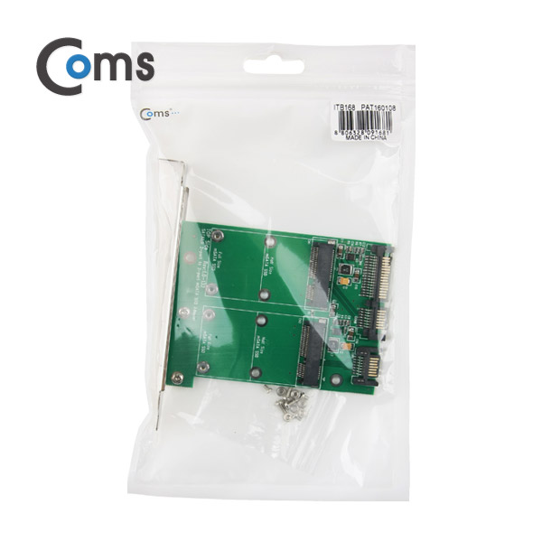Coms SATA 변환 카드(mSATA*2+SATA*2) PC 브라켓