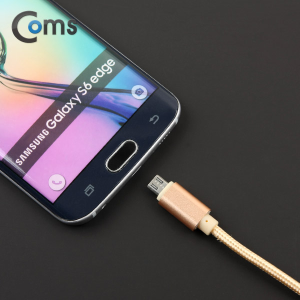 Coms 스마트폰 케이블, USB/Micro USB, 1M / Micro 5P