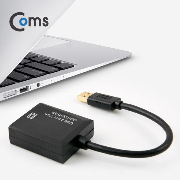 Coms USB 3.0 컨버터(VGA) 1920*1080 지원 / PNP 지원, Win7,8,10 지원