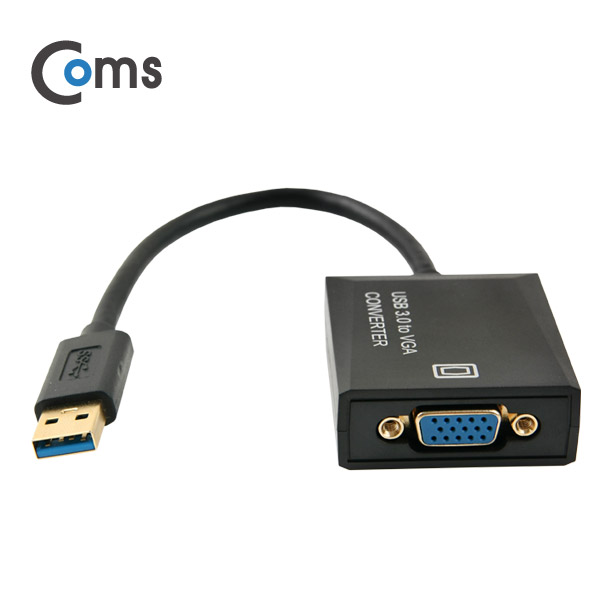 Coms USB 3.0 컨버터(VGA) 1920*1080 지원 / PNP 지원, Win7,8,10 지원