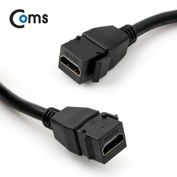 Coms HDMI 젠더 (연장,연결 F/F) 20cm, 키스톤잭 장착