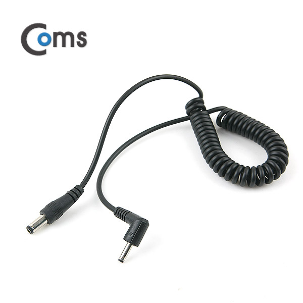 Coms DC 전원 변환 케이블(스프링) 5.5(2.1) M /3.5(1.5) M 꺾임형(꺽임)