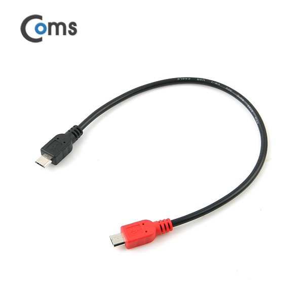 Coms 배터리 공유 케이블(빨대), Black/Red