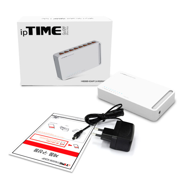 ipTIME H6008-IGMP 8포트 기가 스위칭허브